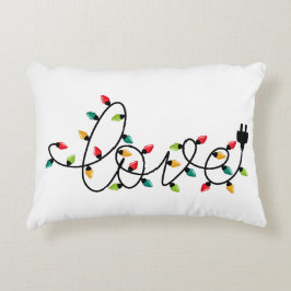 Christmas Lights Love Accent Kussen