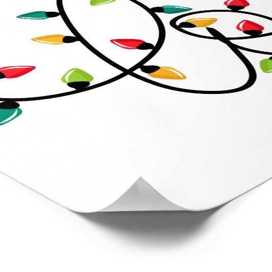 Christmas Lights Love Poster (Hoek)