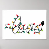 Christmas Lights Love Poster (Voorkant)
