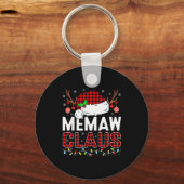 Christmas Lights Memaw Claus Family Matching Xmas  Sleutelhanger (Voorkant)