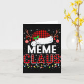 Christmas Lights Meme Claus Family Matching Xmas P Kaart (Gele Bloem)