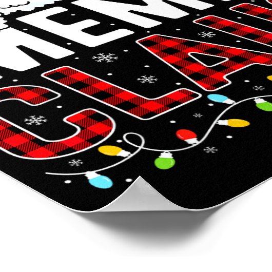 Christmas Lights Meme Claus Family Matching Xmas P Poster (Hoek)