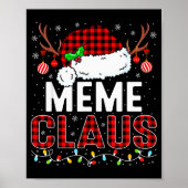 Christmas Lights Meme Claus Family Matching Xmas P Poster (Voorkant)