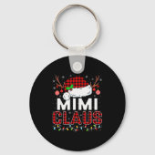 Christmas Lights Mimi Claus Family Matching Xmas P Sleutelhanger (Voorkant)