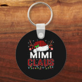 Christmas Lights Mimi Claus Family Matching Xmas P Sleutelhanger (Voorkant)