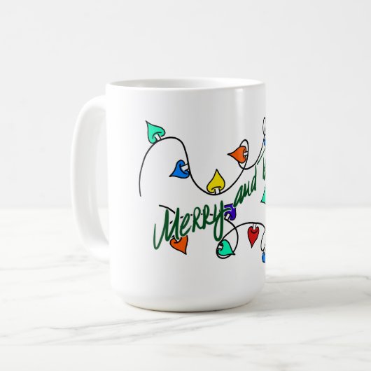 Christmas lights mug koffiemok (Voorkant links)
