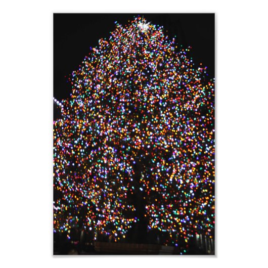 CHRISTMAS LIGHTS OP DE ROCK FOTO AFDRUK (Voorkant)