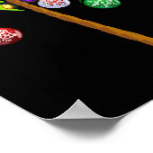 Christmas Lights Palm Tree Fun Hawaii Beach Tropic Poster (Hoek)