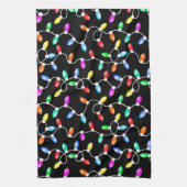 Christmas Lights Pattern Theedoek (Verticaal)