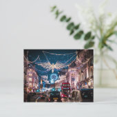 CHRISTMAS LIGHTS - REGENT STREET, LONDEN, VK BRIEFKAART (Staand voorkant)