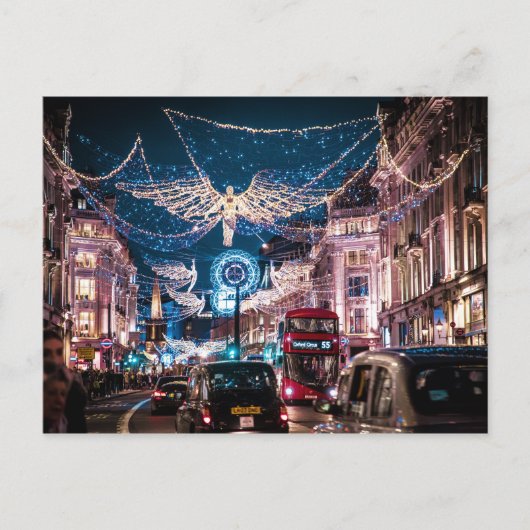 CHRISTMAS LIGHTS - REGENT STREET, LONDEN, VK BRIEFKAART (Voorkant)