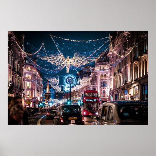 CHRISTMAS LIGHTS - REGENT STREET, LONDEN, VK POSTER (Voorkant)