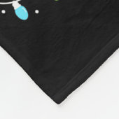 Christmas Lights Single Dad Claus Family Matching  Fleece Deken (Hoek)