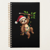 Christmas Lights Sloth Wearing Xmas Hat - Sloth Lo Planner (Voorkant)
