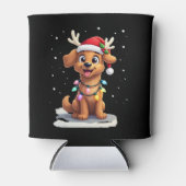 Christmas Lights Soft Coated Wheaten Terrier Dog T Blikjeskoeler (Voorkant)