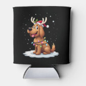 Christmas Lights Soft Coated Wheaten Terrier Dog T Blikjeskoeler (Voorkant)