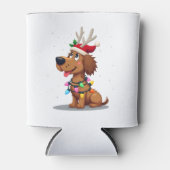 Christmas Lights Soft Coated Wheaten Terrier Dog T Blikjeskoeler (Voorkant)