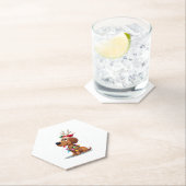 Christmas Lights Soft Coated Wheaten Terrier Dog T Kartonnen Onderzetters (Insitu)