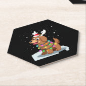 Christmas Lights Soft Coated Wheaten Terrier Dog T Kartonnen Onderzetters (Schuin)