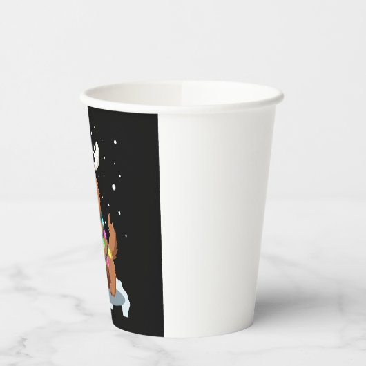 Christmas Lights Soft Coated Wheaten Terrier Dog T Papieren Bekers (Links)