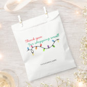 Christmas lights Thank you for shopping small  Bedankzakje (Geknipt)