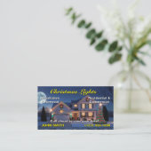 Christmas Lights Visitekaartjes (Staand voorkant)