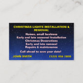 Christmas Lights Visitekaartjes (Achterkant)