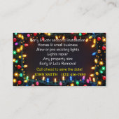 Christmas Lights Visitekaartjes (Achterkant)