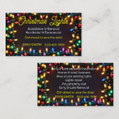 Christmas Lights Visitekaartjes (Voorkant / Achterkant)