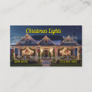 Christmas Lights Visitekaartjes