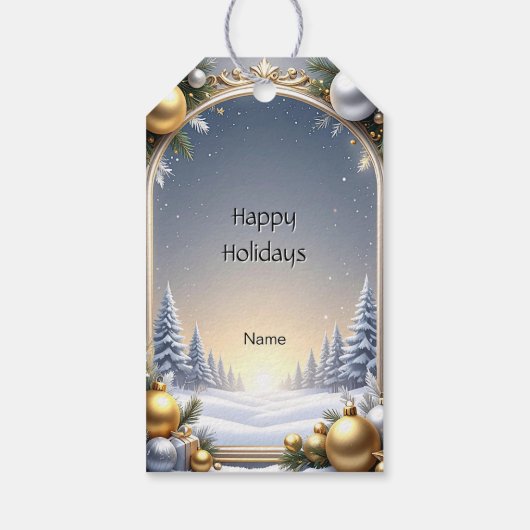 Christmas Lijst Gift Label Cadeaulabel (Achterkant)