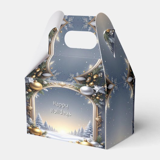 Christmas Lijst Holiday Gift Box Bedankdoosjes (Achterkant)