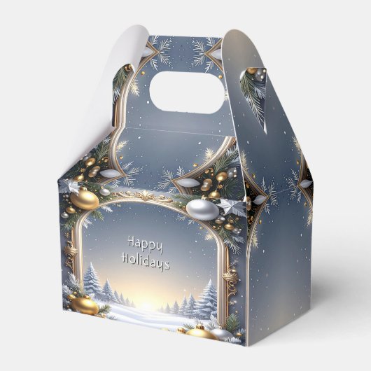 Christmas Lijst Holiday Gift Box Bedankdoosjes (Voorkant Zijde)