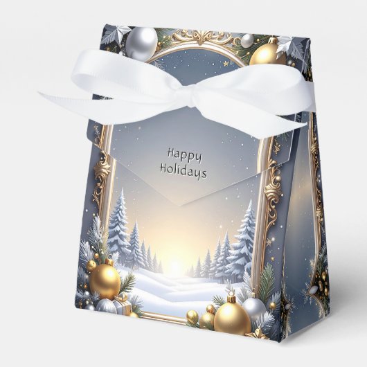 Christmas Lijst Holiday Gift Box Bedankdoosjes (Voorkant Zijde)