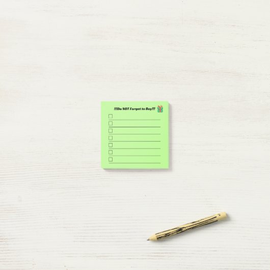 Christmas List Post It Notes (Op bureau)