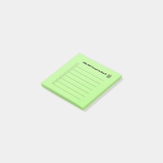 Christmas List Post It Notes  (Schuin)