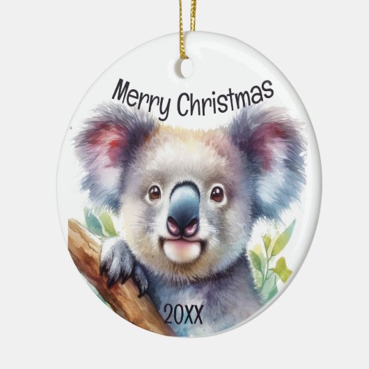 Christmas Little Koala Beer Australisch dier Keramisch Ornament (Links)