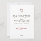 Christmas Llama Family Feestdagenkaart (Achterkant)