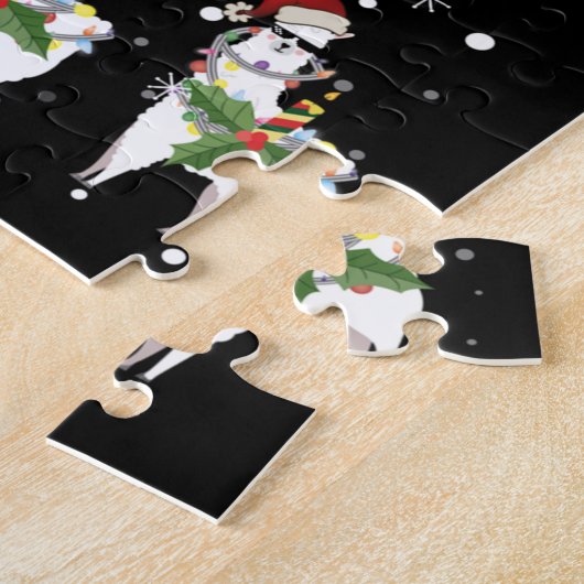 Christmas Llama Legpuzzel (Zijkant)