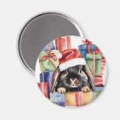 Christmas Lop Bunny Rabbit Magneet (Voorkant / Achterkant)