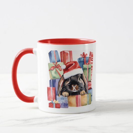 Christmas Lop Bunny Rabbit Mok (Links)