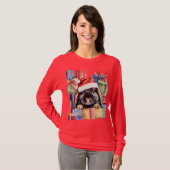 Christmas Lop Bunny Rabbit T-shirt (Voorkant volledig)