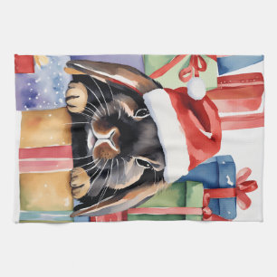 Christmas Lop Bunny Rabbit Theedoek
