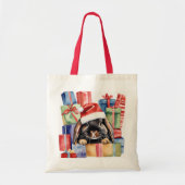 Christmas Lop Bunny Rabbit Tote Bag (Voorkant)