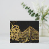 Christmas Louvre briefkaart (Staand voorkant)