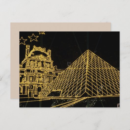 Christmas Louvre briefkaart (Voorkant / Achterkant)