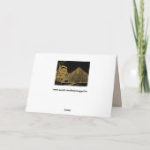 Christmas Louvre wenskaart Kaart (Achterkant)