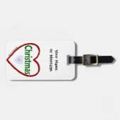 Christmas Love Bagagelabel (Voorkant horizontaal)