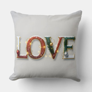 Christmas LOVE Festive Decorative Pillow Kussen