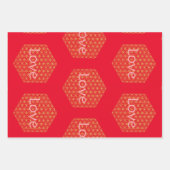 Christmas love flower of life Geschenkpapier Inpakpapier Vel (Voorkant)
